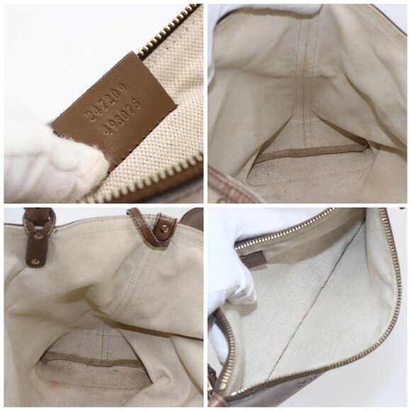 GUCCI GG Canvas Tote Bag Beige Auth 146146 - Picture 15 of 16